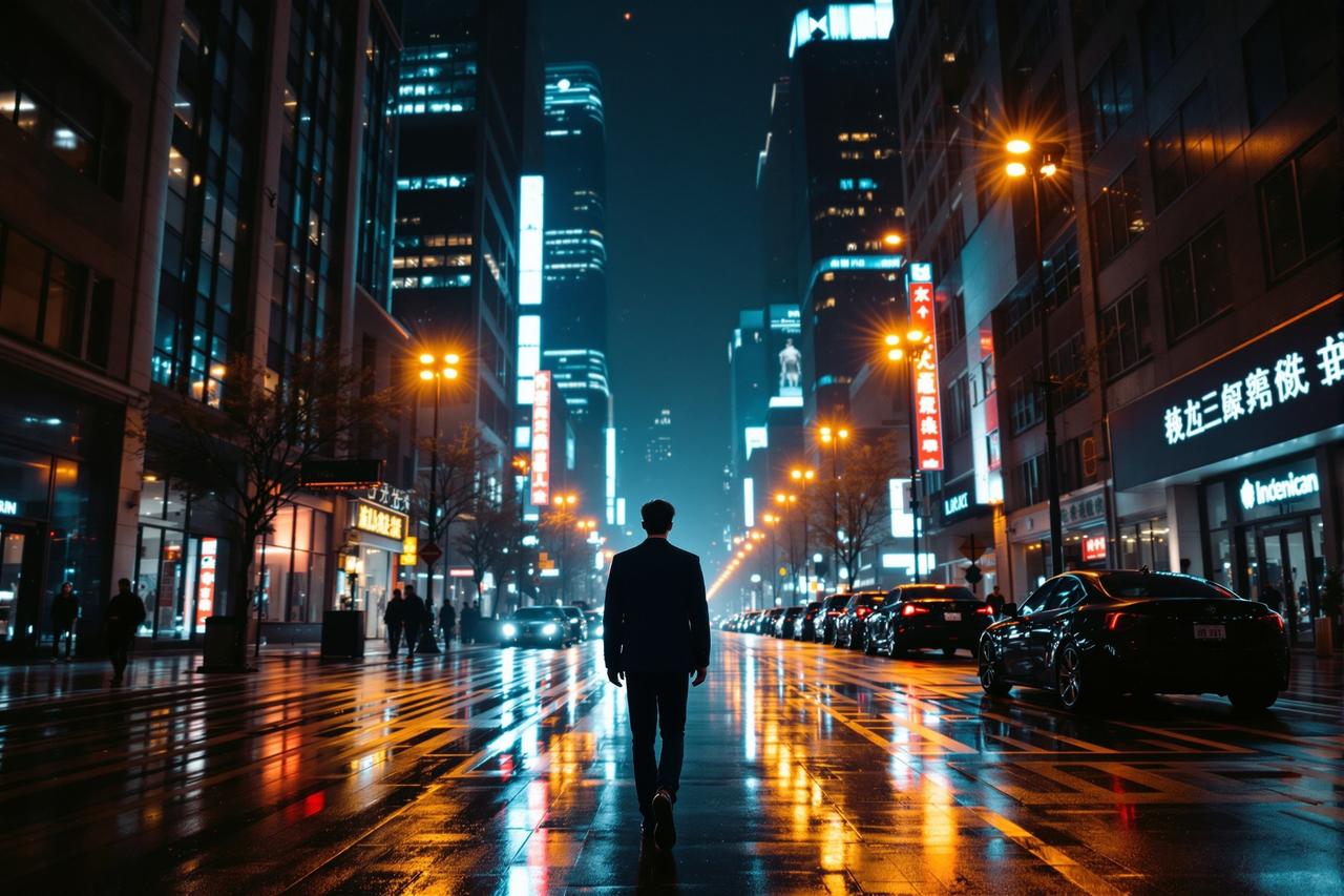 草民影院-都市夜行-现代都市海报